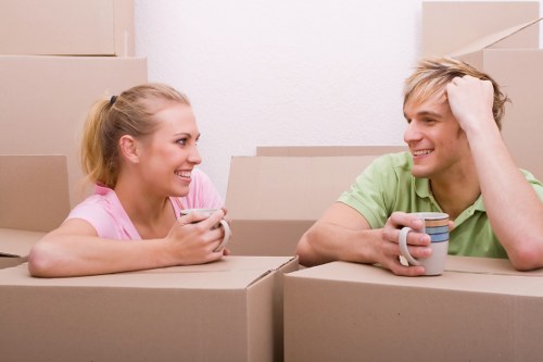 Checklist and moving supplies for a home move in Upton Park