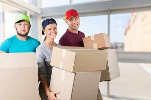 Removal team planning a home move in Upton Park