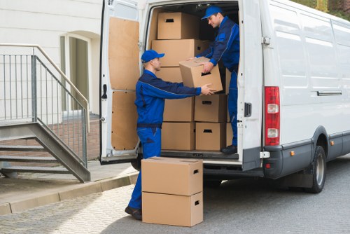 Man with van service helping with a local move in Upton Park