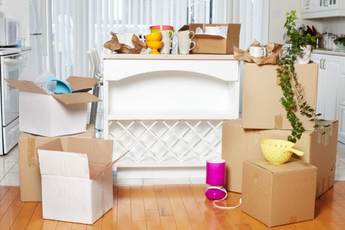 Packing and loading items for a commercial relocation in Upton Park