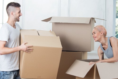 Local moving team planning access for a flat move in East London