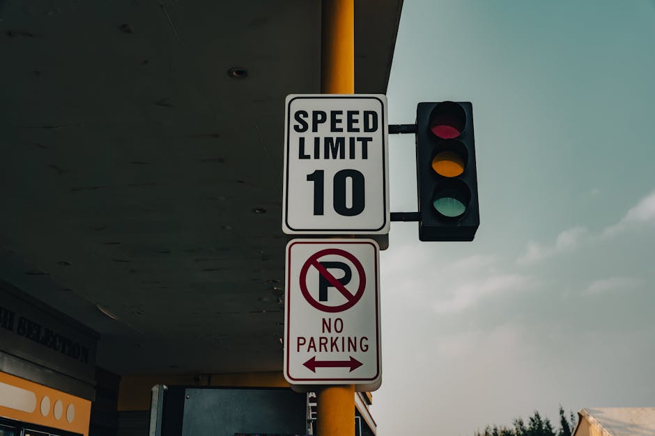 A round no parking traffic sign with a blue background and red border, mounted on a metal pole, casting a shadow on a brick wall composed of beige and dark stones with a horizontal red brick stripe. The sign is positioned in an outdoor area, likely adjacent to a street or pavement, which is relevant to house removals and moving logistics. Visible in the image are no vehicles, but the context suggests restrictions in parking or loading zones, which might impact home relocation or furniture transport activities. The lighting indicates it is daytime with sunlight clearly illuminating the sign and wall. The setting appears to be part of a property exterior or urban environment where parking rules are applicable, involving services like those offered by Man with Van Upton Park for efficient packing and loading during removals.